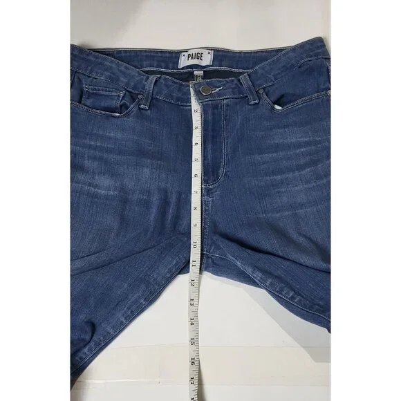 Paige Hoxton Ankle Womens Blue Skinny Jeans Size 30 - Picture 4 of 9